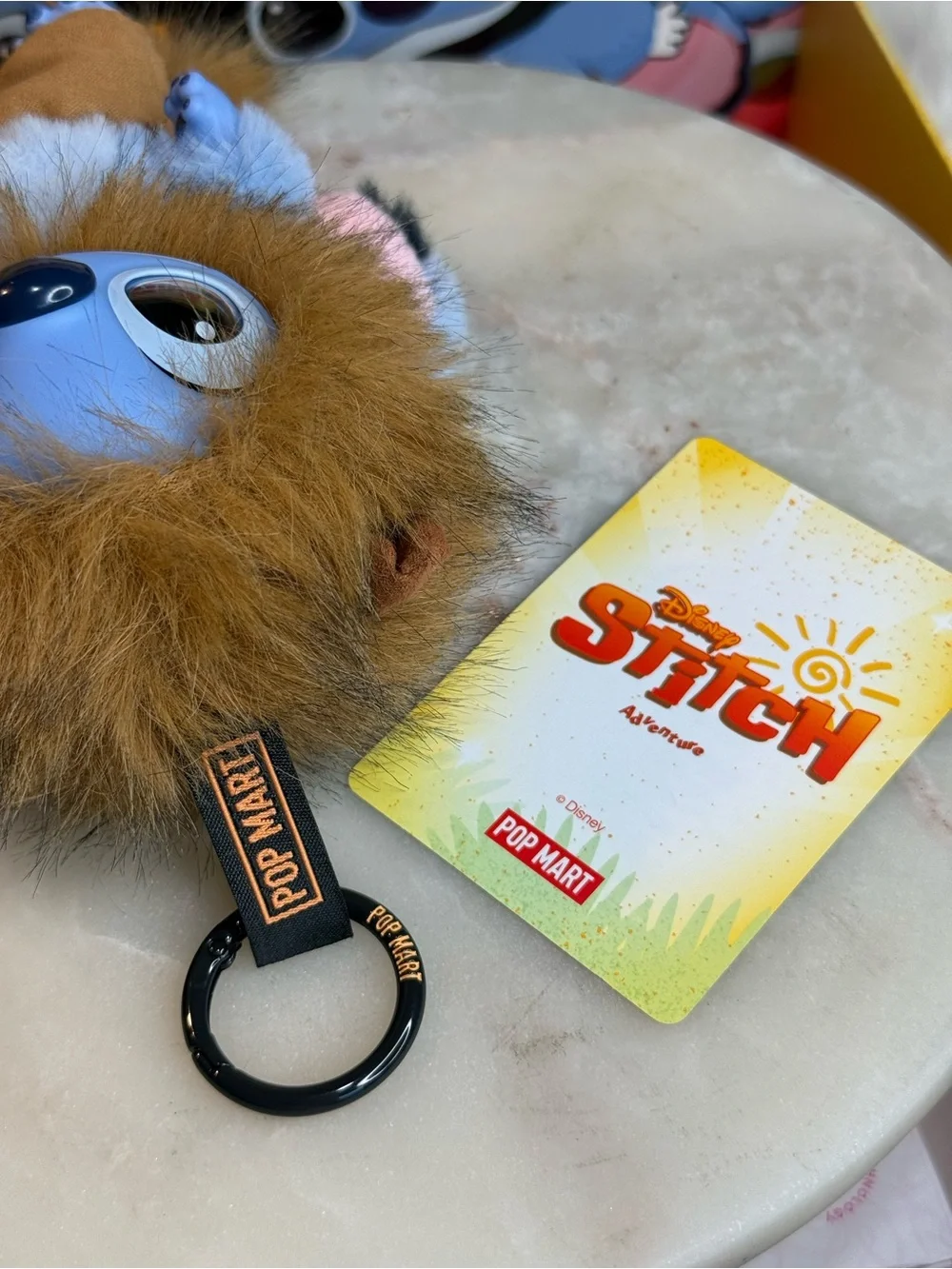 Disney Blue Stitch Plush with Brown Lion Mane and Tan Pants